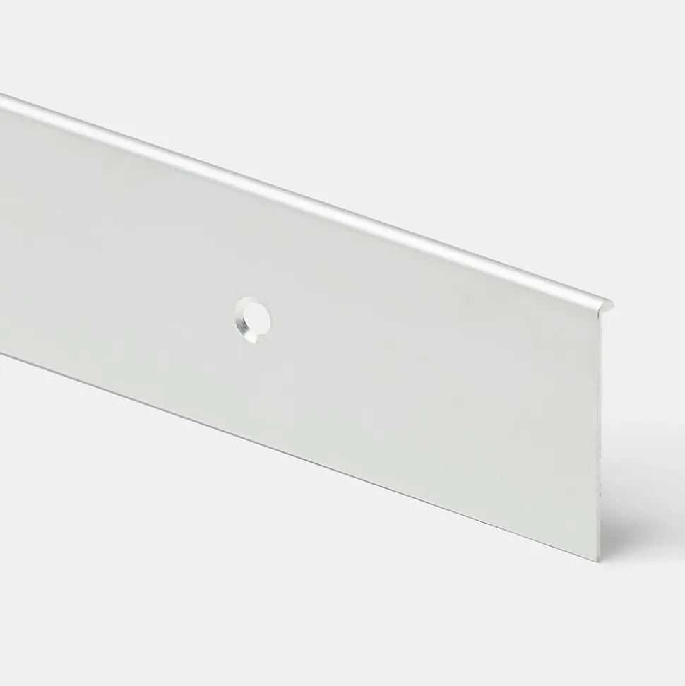 Profil de finition pour plan de travail GoodHome Nantua Argent l. 39 mm x H. 38 mm