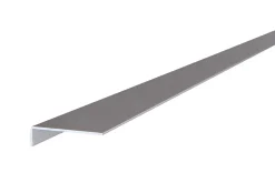 Profil de finition pour plan de travail gris L. 300 x l. 3,8 x H. 1,1 cm