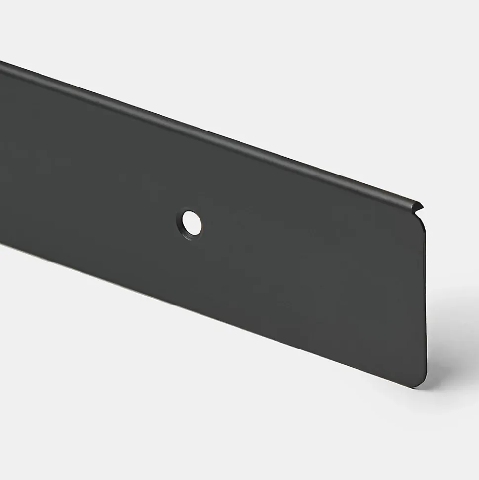 Profil de finition pour plan de travail GoodHome Nantua Noir l. 40 mm x H. 38 mm