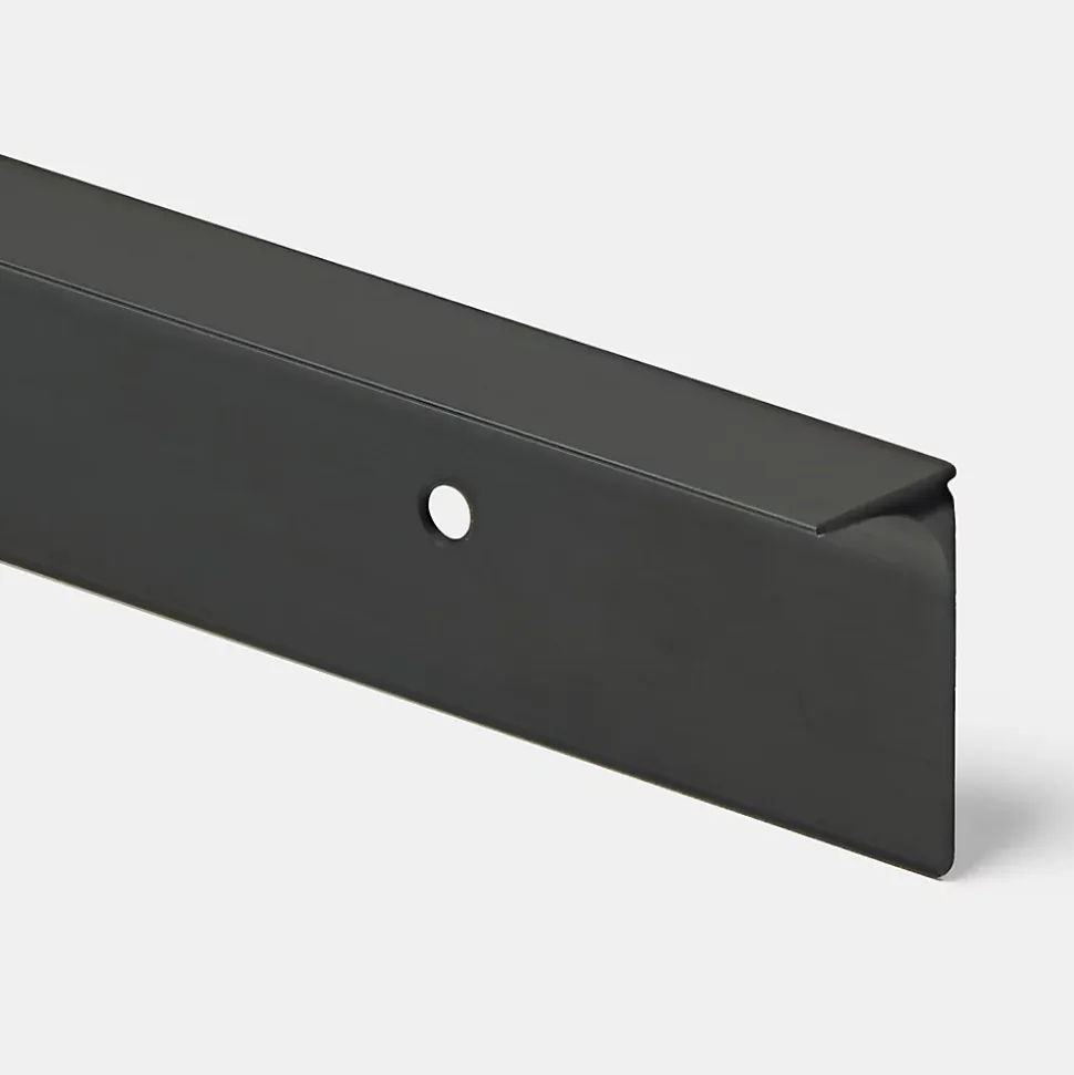 Profil de jonction pour plan de travail GoodHome Nantua Noir l. 23 mm x H. 23 mm