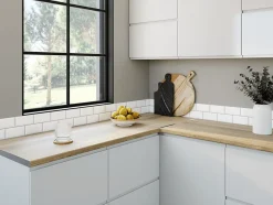 Profil plan de travail finition bordure gris alu Aluminium 0/2 angle droit 28mm