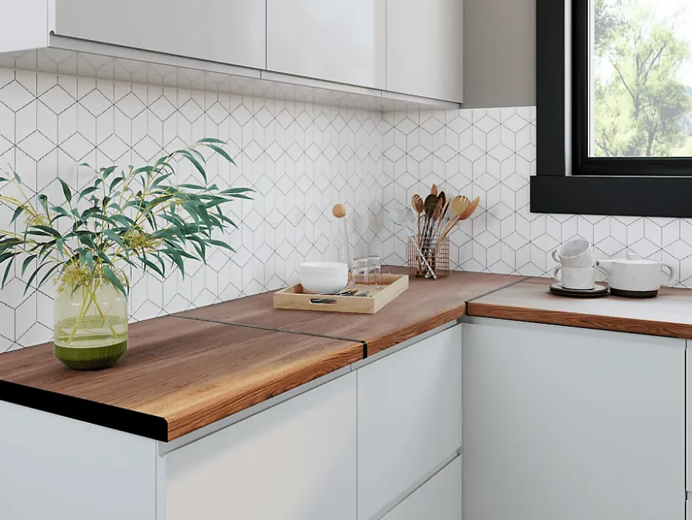 Profil plan de travail jonction d'angle noir