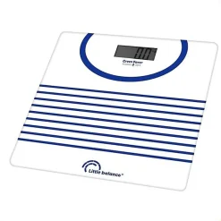 Pèse-personne électronique LITTLE BALANCE 8655 Marinière 30x30 cm rechargeable USB 180 kg 100 g