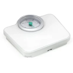 Pèse-personne mécanique Livoo DOM490 blanc plateau métal antidérapant 136 kg