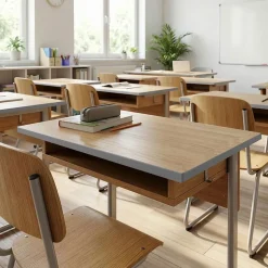 QUEST Profilé de finition pour meubles en PVC 18 mm - baguette de finition autocollante - marron, 5 m