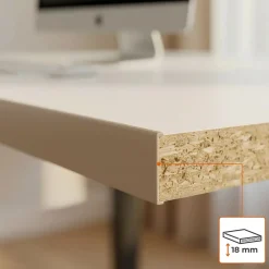 QUEST Profilé de finition pour meubles en PVC 18 mm - baguette de finition autocollante - noir, 5 m