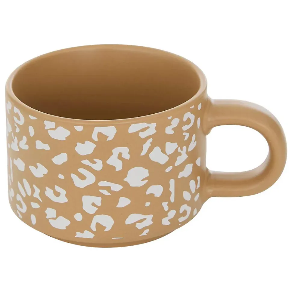 Rack 4 mugs Leopardi L12,7xp12,7xH25,3cm - Atmosphera