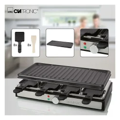 Raclette gril 8 personnes Clatronic RG 3757 Noir