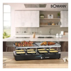 Raclette gril 8 personnes Bomann RG 2279 CB Noir