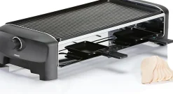 Raclette Grill Plancha 8 personnes 1300 W Noir