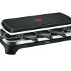 Raclette Grill Plancha Noir 1350 W pour 10 personnes