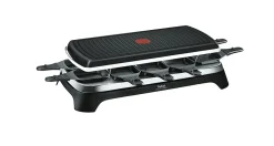 Raclette Grill Plancha Noir 1350 W pour 10 personnes