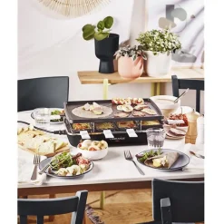 RACLETTE 8P GRILL CREPE 1200W NOIR LAGRANGE - 179301