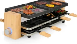 Raclette Princess Pure 8 1300 W Noir & Bambou