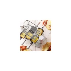 RACLETTE TRANSPARENCE 6 PERS VERRE TREMPE BLANC GRIS LAGRANGE