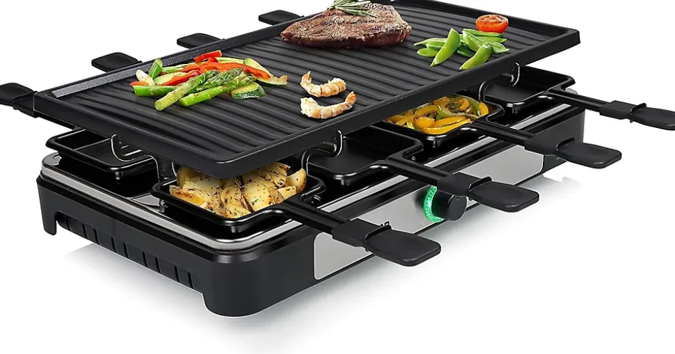 Raclette Tristar 8 personnes 1400 W Noir