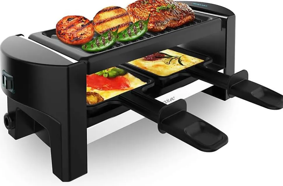 Raclette 320W 2 poêles antiadhésives