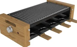 Raclette 1200W 8 poêles bois antiadhésif