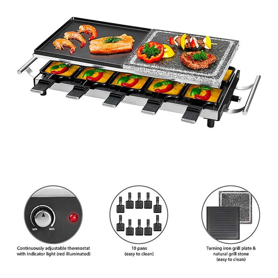 Raclette-gril 2 en 1 Proficook PC-RG 1144