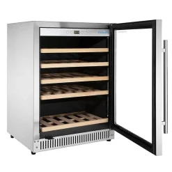 Rafraîchisseur à Vin Dessous de Comptoir en Inox Série G 51 Bouteilles - Polar