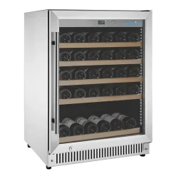 Rafraîchisseur à Vin Dessous de Comptoir en Inox Série G 51 Bouteilles - Polar