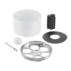 Rafraîchisseur de bouteilles conférence argent et blanc