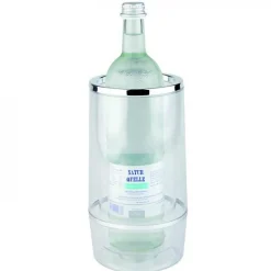 Rafraîchisseur de bouteille transparent isolant polystyrène - Transparent