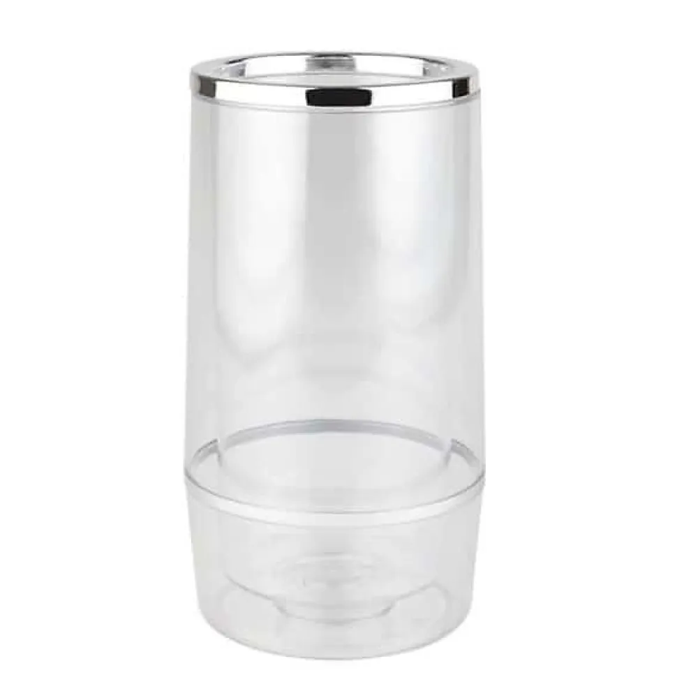 Rafraîchisseur de bouteille transparent isolant polystyrène - Transparent