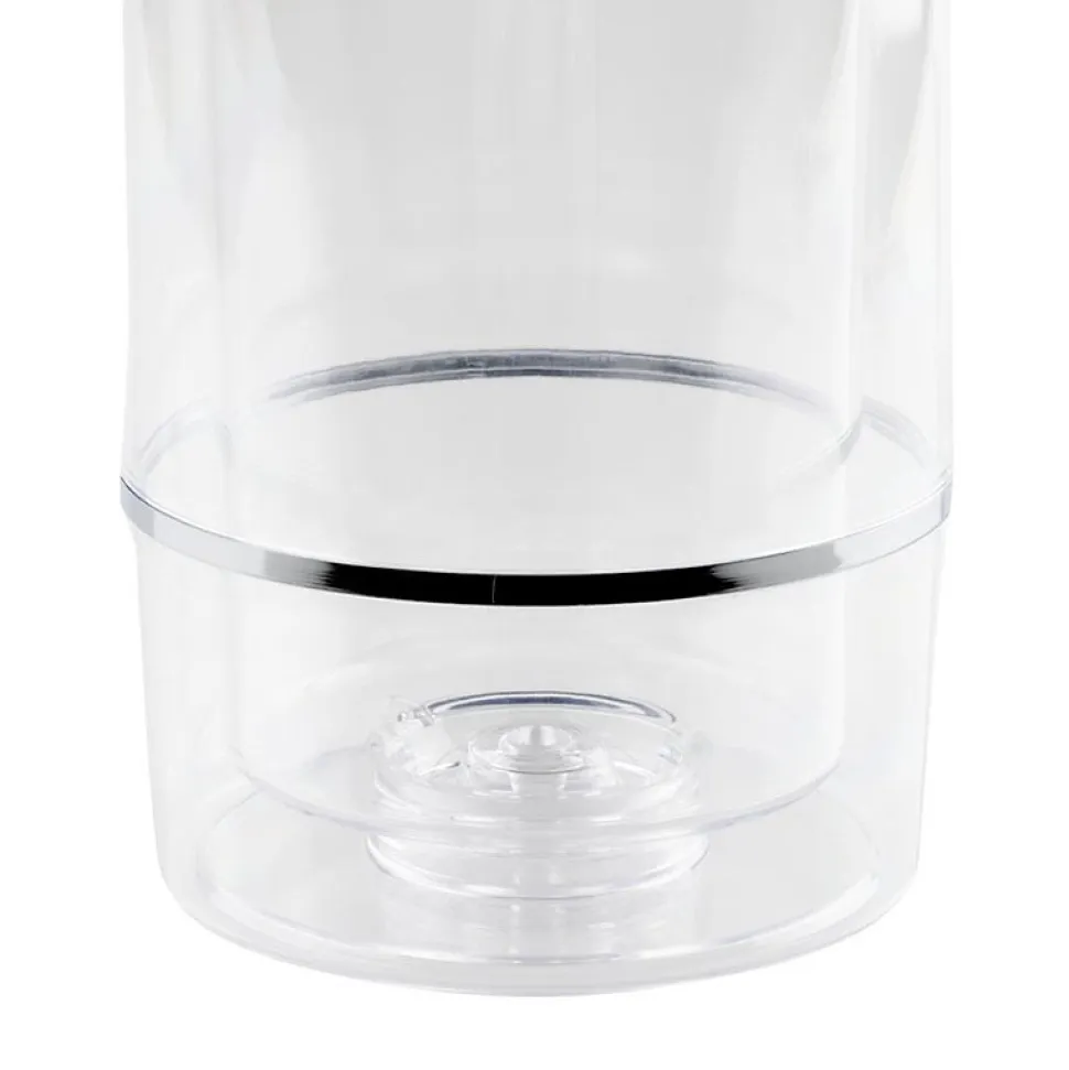 Rafraîchisseur de bouteille transparent isolant polystyrène - Transparent