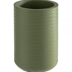 Rafraîchisseur de bouteille en béton striée Element - Vert