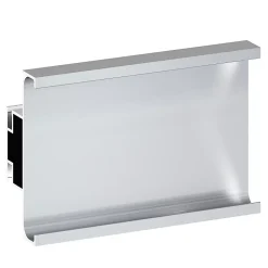 Rail central de colonne acier brossé H. 237 cm Caraway Innovo GoodHome