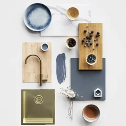 Rail de plan de travail laiton L. 300 cm Caraway Innovo GoodHome