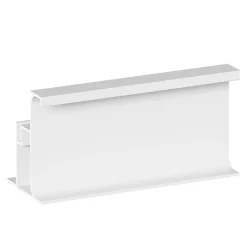 Rail d'extrémité de colonne blanc H. 237 cm Caraway Innovo GoodHome