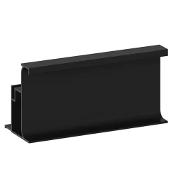 Rail d'extrémité de colonne noir H. 237 cm Caraway Innovo GoodHome