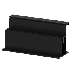 Rail d'extrémité de colonne noir H. 237 cm Caraway Innovo GoodHome