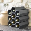 Range bouteilles anthracite mat Eda 3 bouteilles