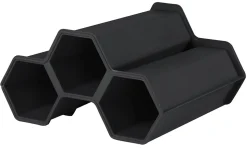 Range bouteilles anthracite mat Eda 3 bouteilles