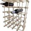 Range bouteilles en pin massif 24 compartiments