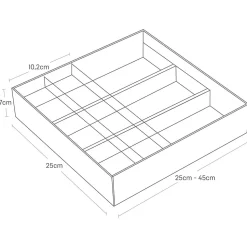 Range couverts extensible Tower - Type: Range couverts, pot à ustensiles
