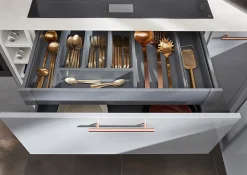 Range couverts GoodHome Nitaki gris 50 x 42 cm, 5 compartiments