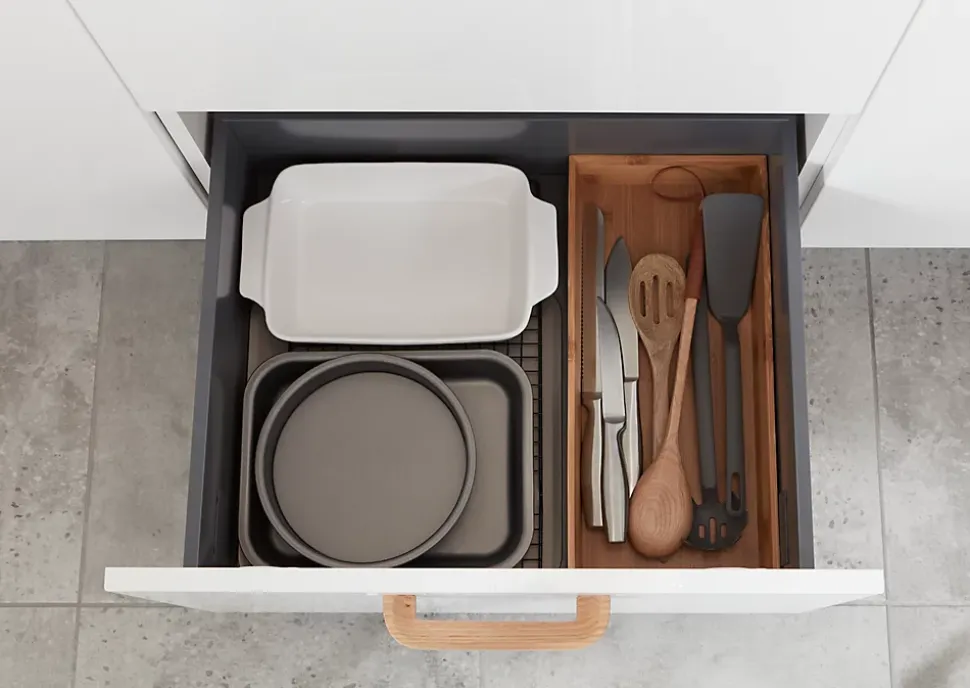 Range couverts GoodHome Nitaki bambou 20 x 42 cm, 1 compartiment