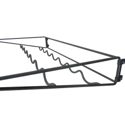 Range-bouteilles en acier noir 7 compartiments