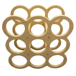 Range-bouteilles en bambou 9 compartiments Box & Beyond