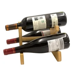 Range-bouteilles en bambou 3 compartiments Box & Beyond