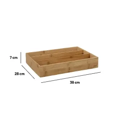 Range-couverts 3 compartiments Tidy Smart Bambou - 5Five