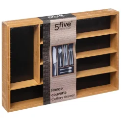 Range-couverts 5 compartiments Black Bambou - 5Five