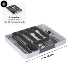 Range-couverts extensible gris - Gris- 5five