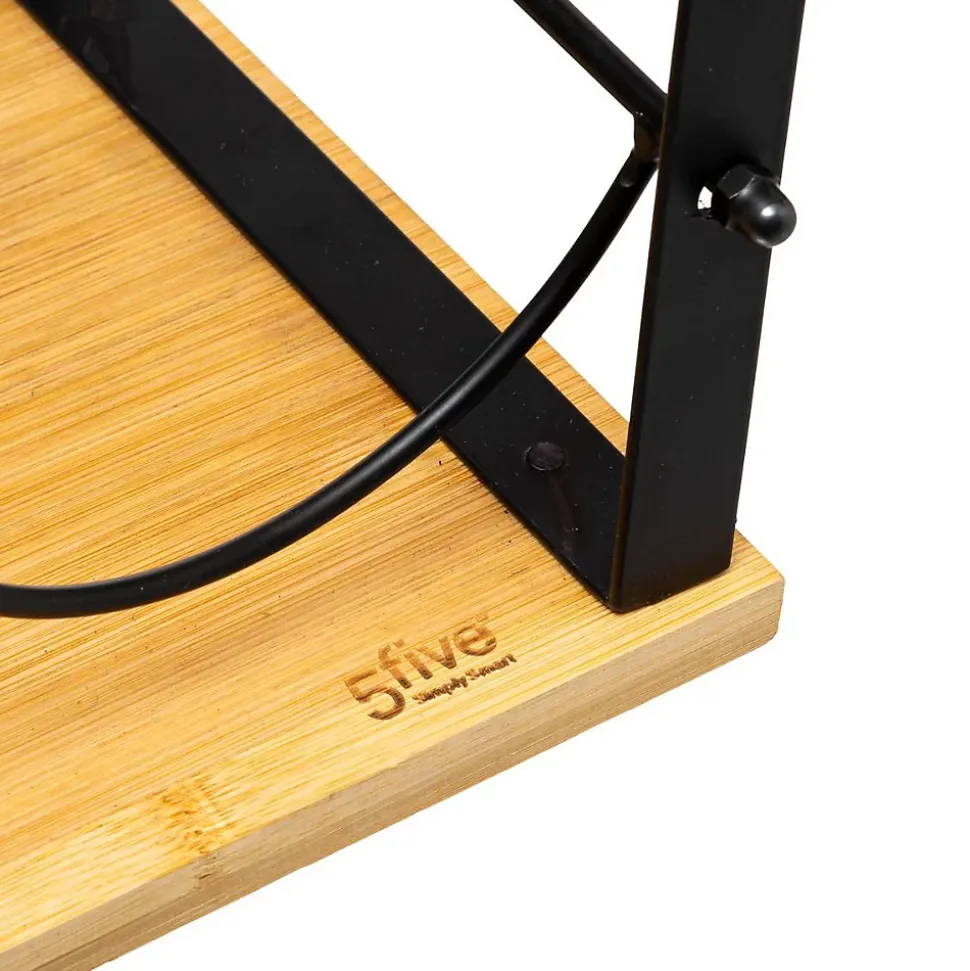 Rangement 6 bouteilles métal bambou Nera - 5Five