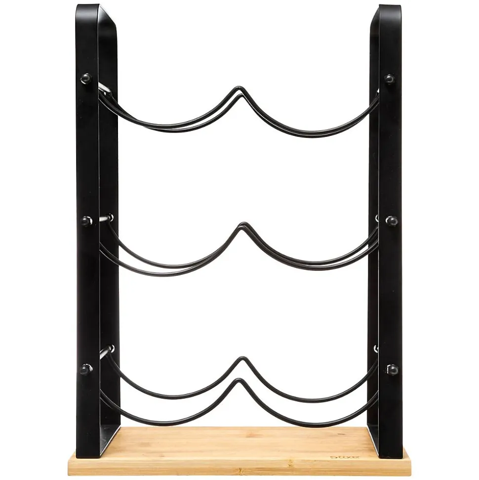 Rangement 6 bouteilles métal bambou Nera - 5Five