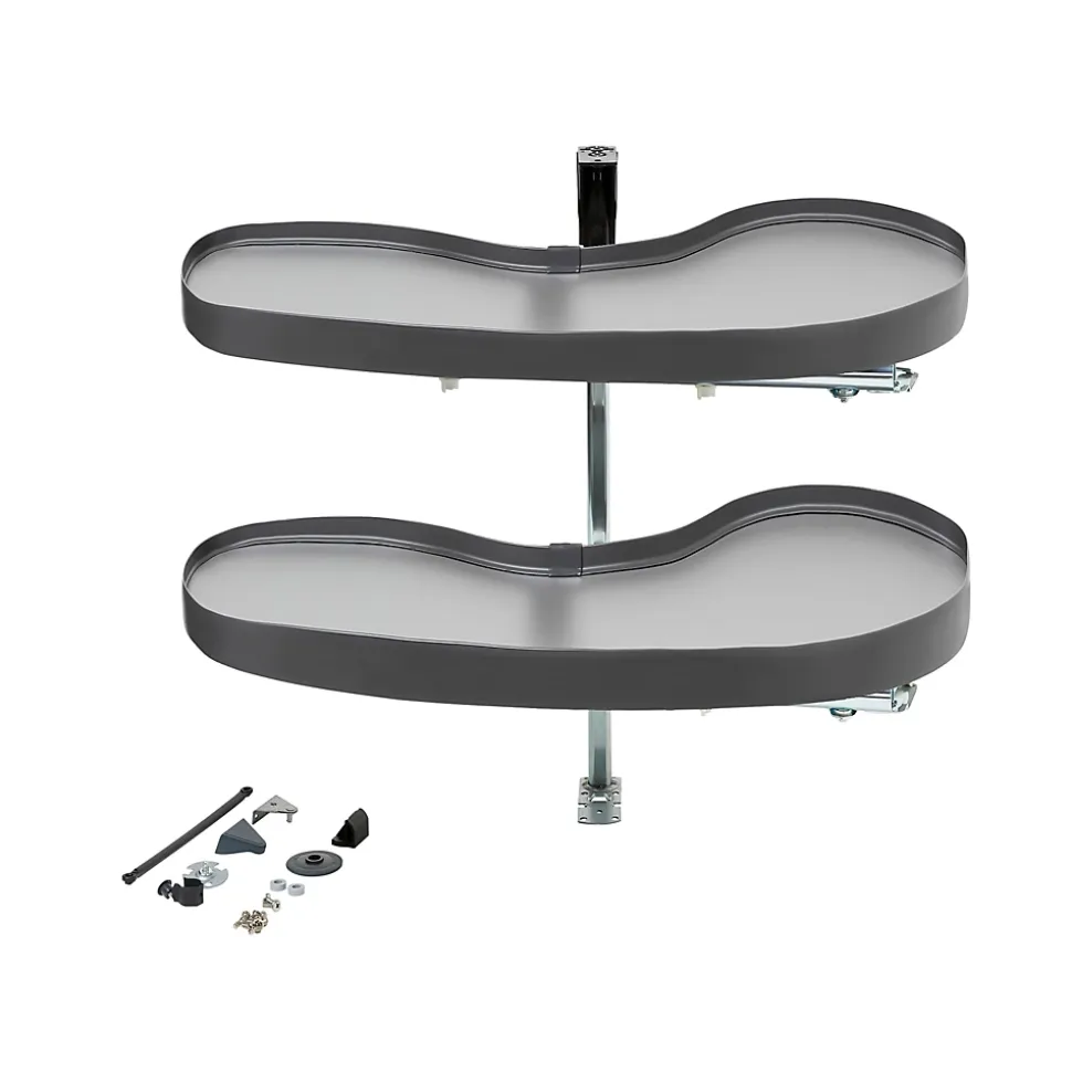 Rangement coulissant d'angle pour meuble de cuisine GoodHome Pebre 100 cm, droite